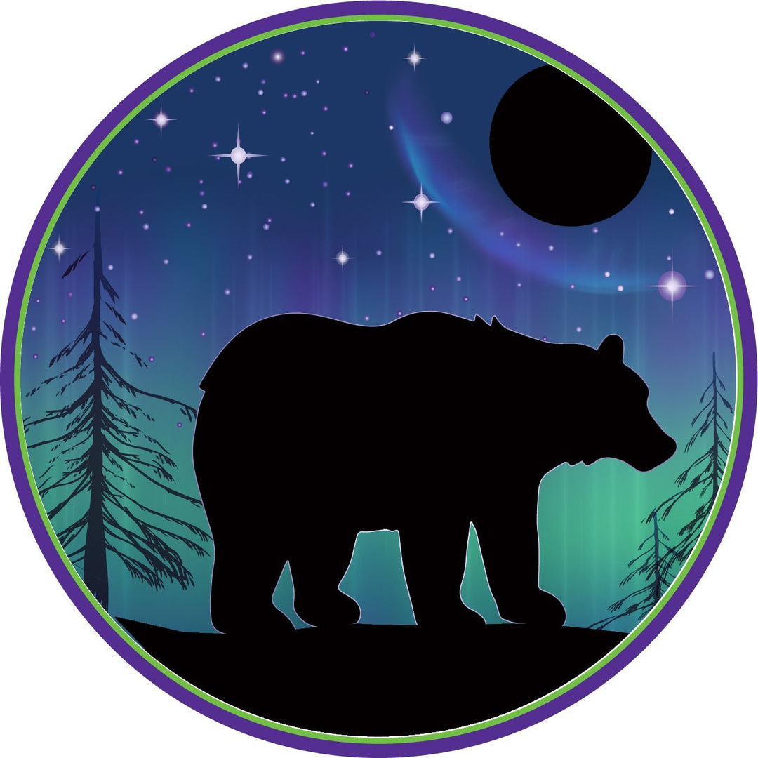 Bear Northern Lights Decal - Be Inspired UP