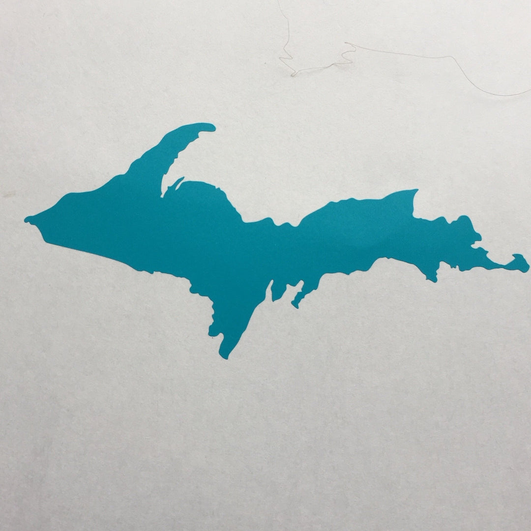 Decal - Upper Peninsula Outline - Vinyl Bumper Sticker - Be Inspired UP
