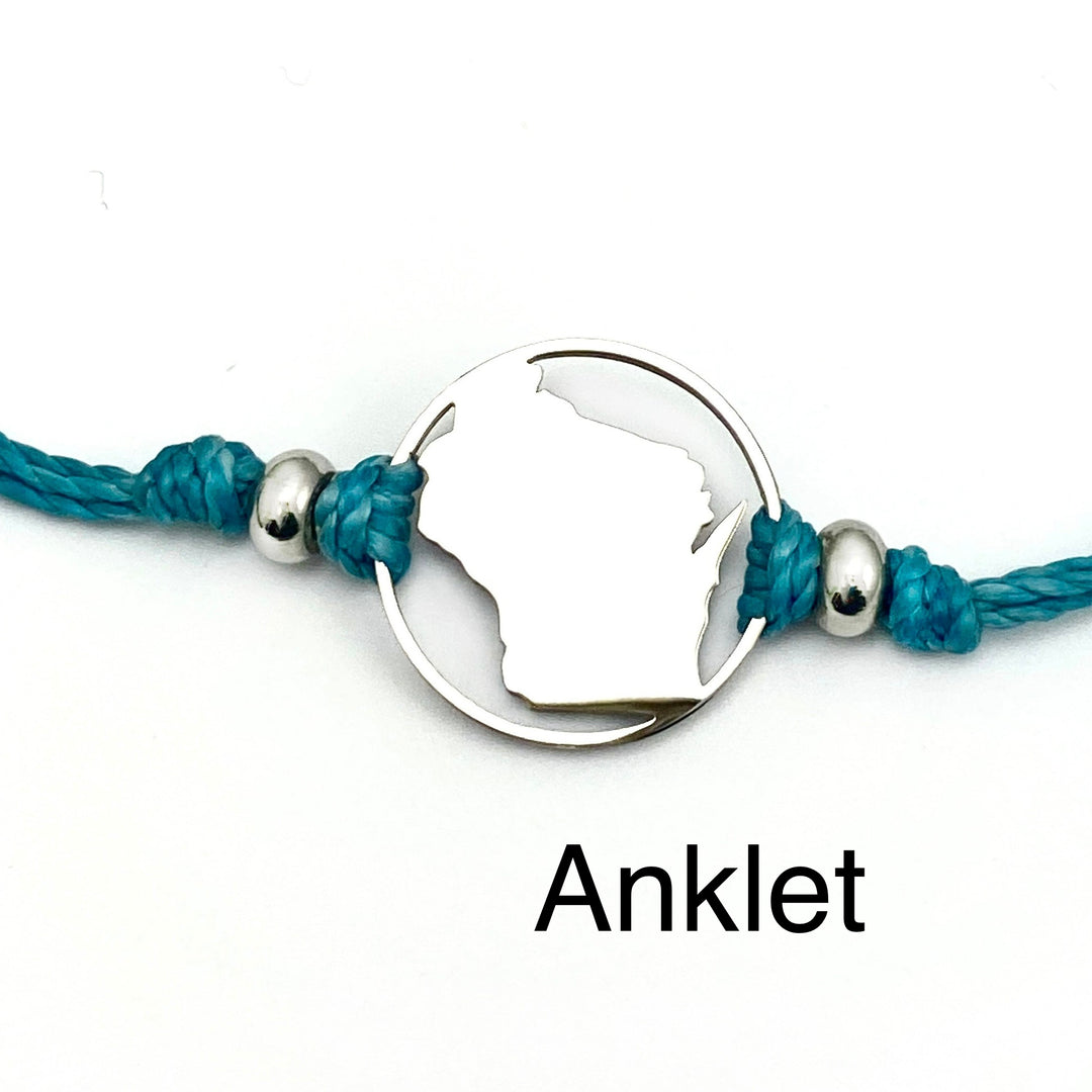 Wisconsin Pull Cord Anklet