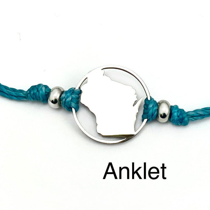 Wisconsin Pull Cord Anklet