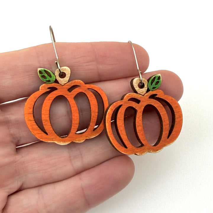 Fall Pumpkin Earrings