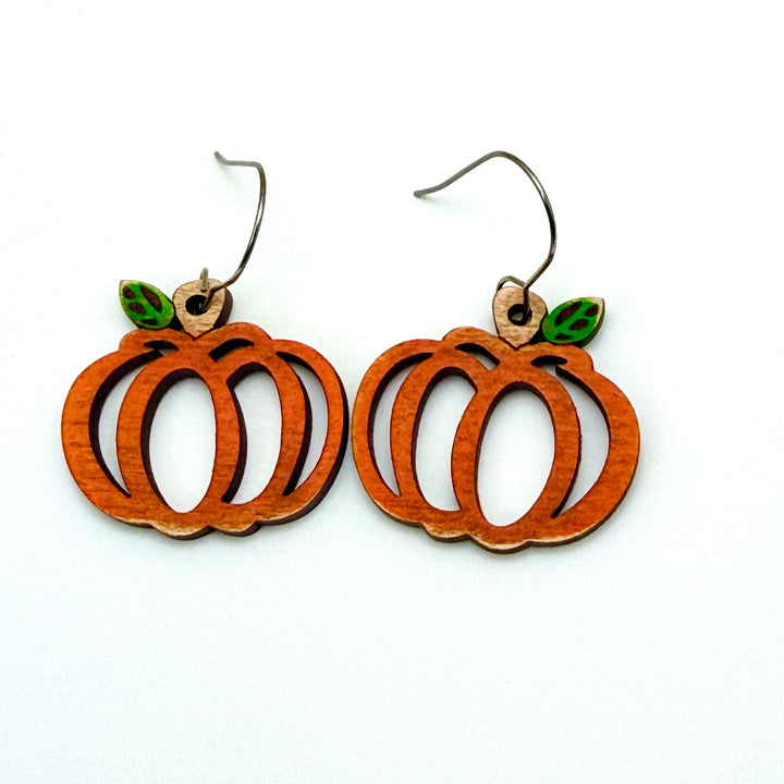 Fall Pumpkin Earrings