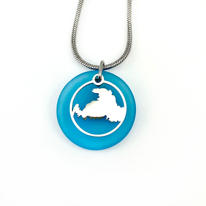 Drummond Island Beach Glass Pendant - custom - Be Inspired UP