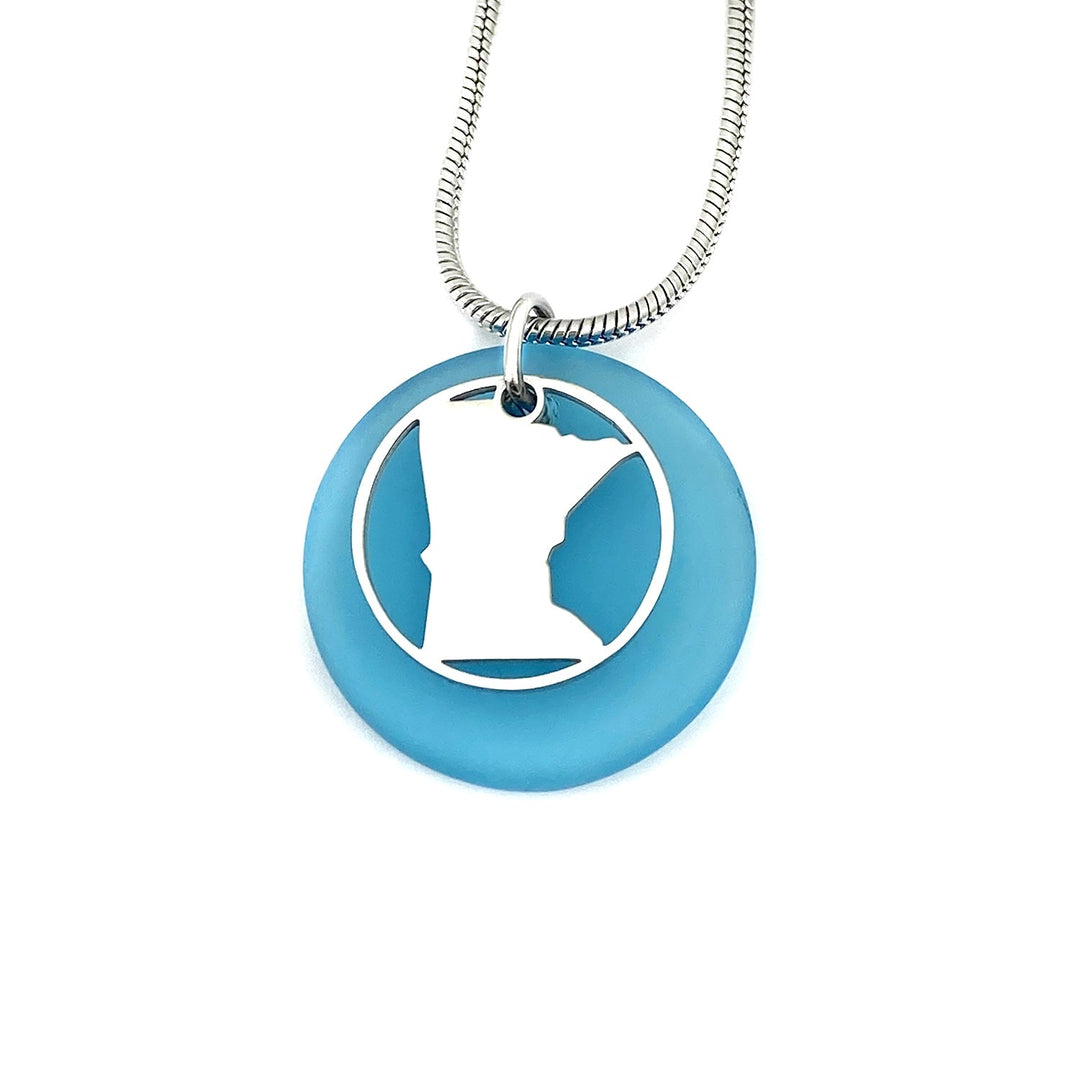 Minnesota Beach Glass Pendant - Be Inspired UP