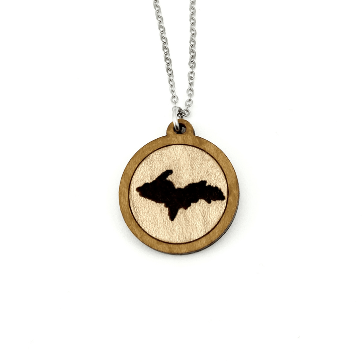 UP Wooden Pendant, Engraved Large or Medium size - Be Inspired UP