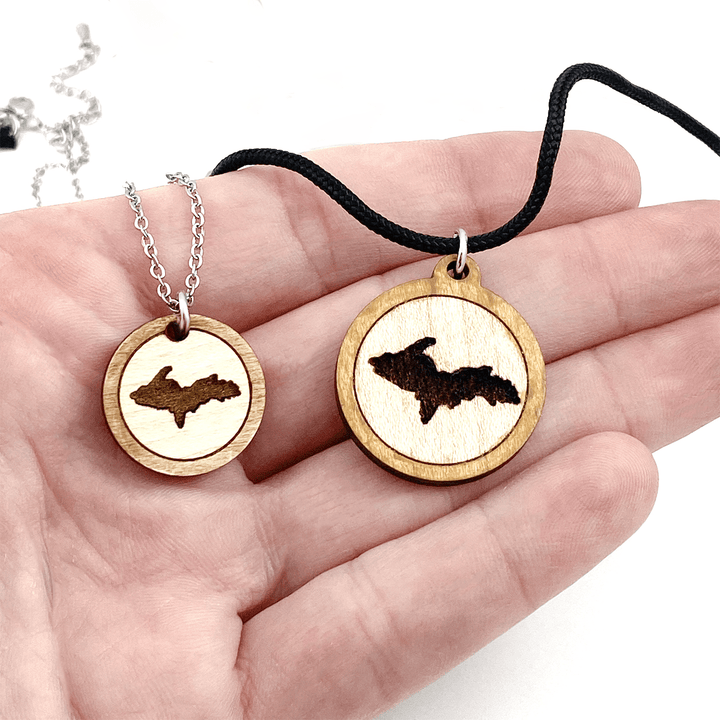 UP Wooden Pendant, Engraved Large or Medium size - Be Inspired UP