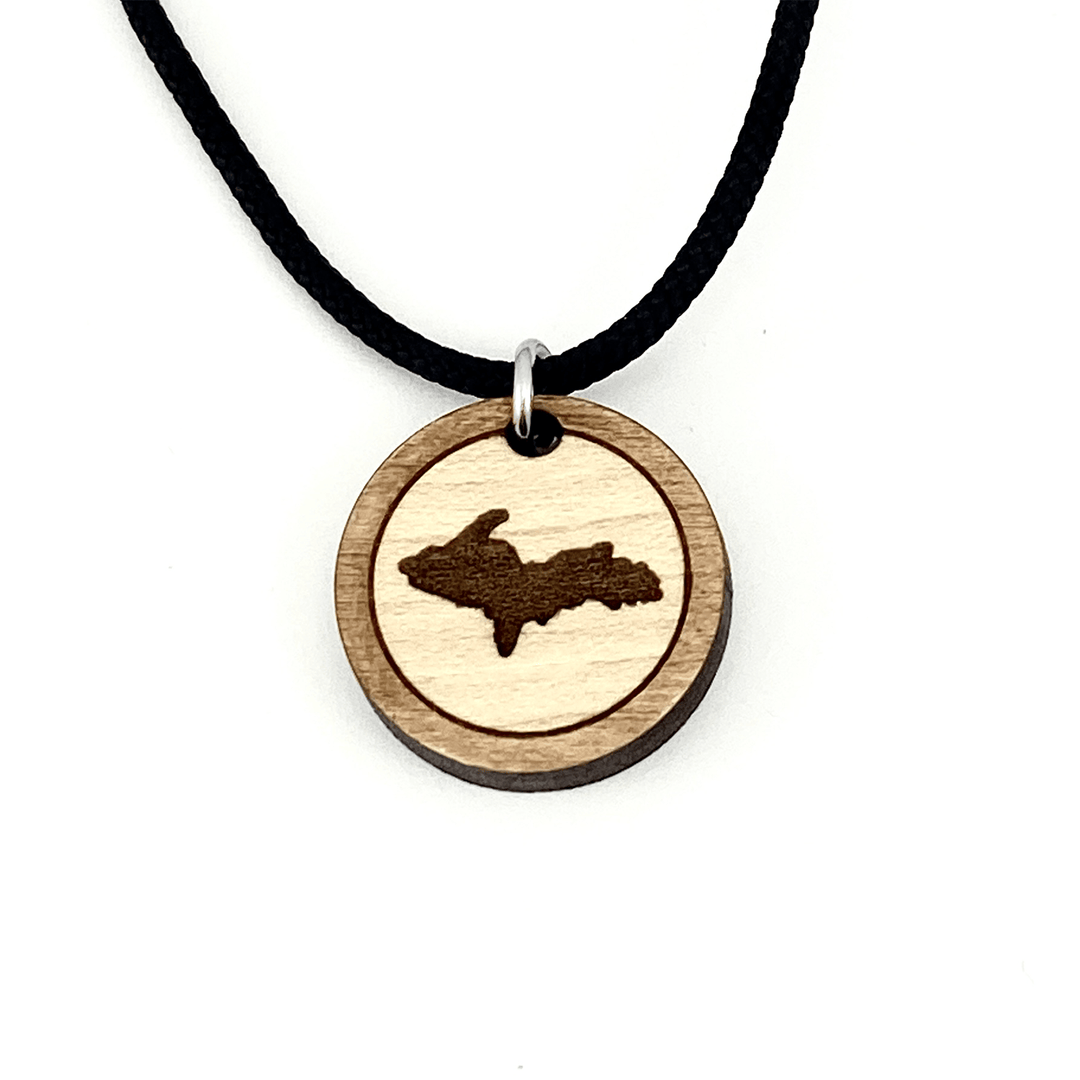 UP Wooden Pendant, Engraved Large or Medium size - Be Inspired UP