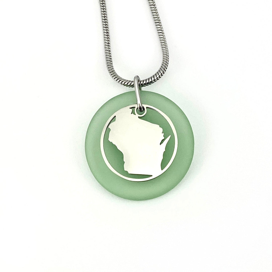 Wisconsin Beach Glass Pendant - Be Inspired UP