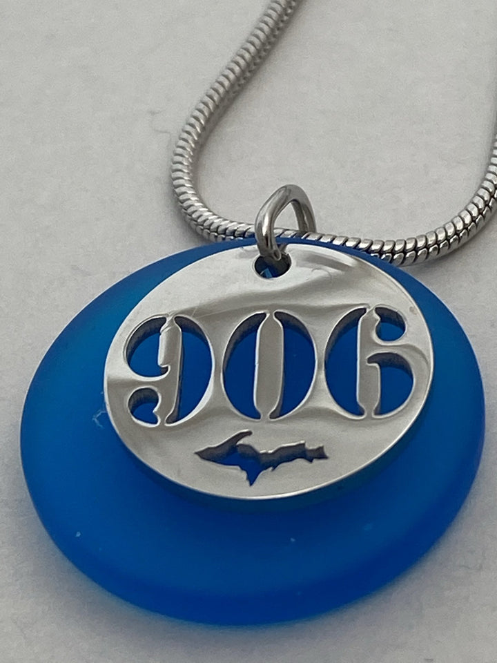906 UP Beach Glass Pendant - Be Inspired UP