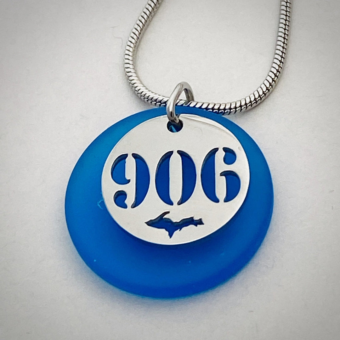 906 UP Beach Glass Pendant - Be Inspired UP