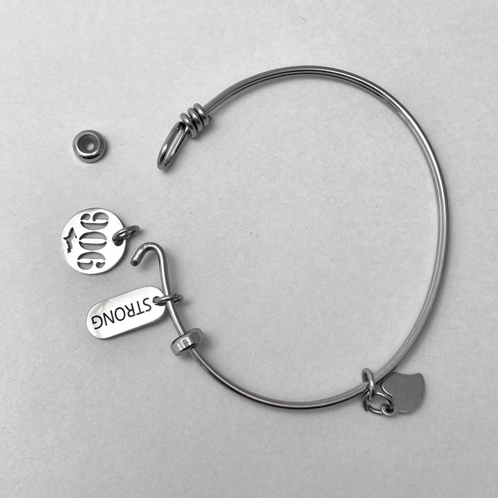 *906 “Yooper Strong” Charm Cuff Bracelet, New design - Be Inspired UP