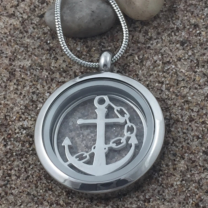 Anchor Glass Locket - Be Inspired UP