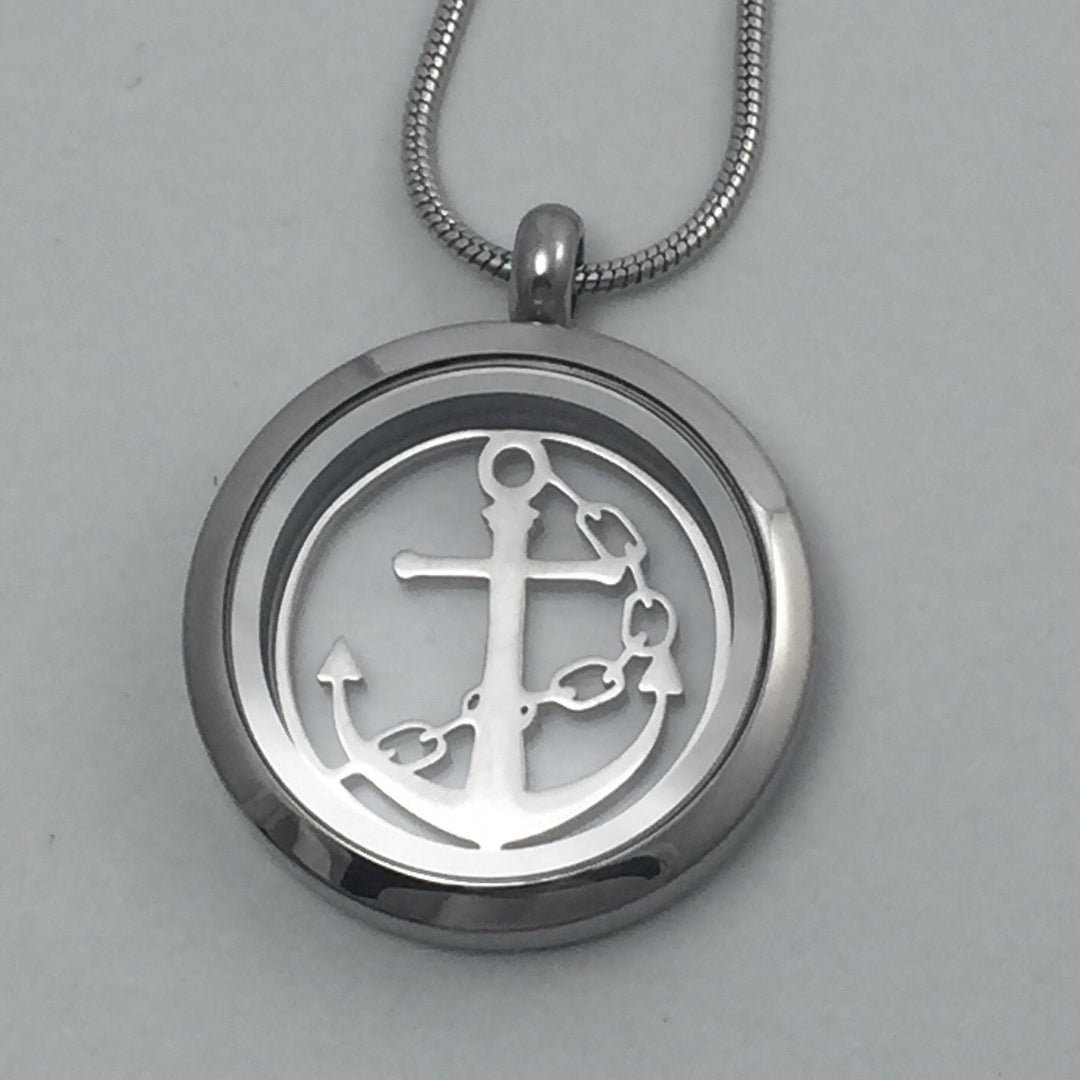 Anchor Glass Locket - Be Inspired UP