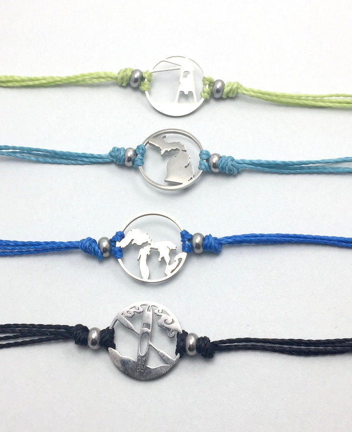 Anchor Pull Cord Bracelet - Be Inspired UP