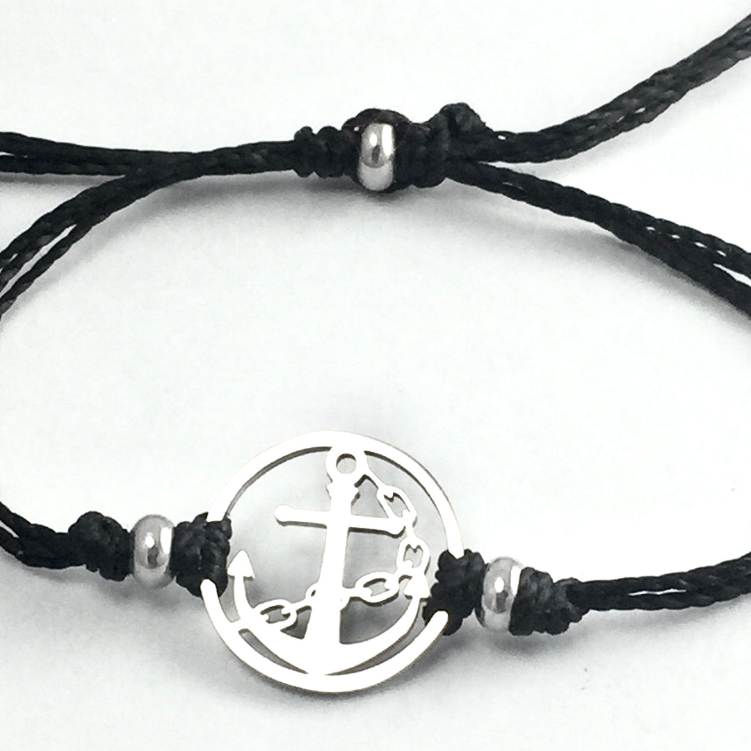 Anchor Pull Cord Bracelet - Be Inspired UP