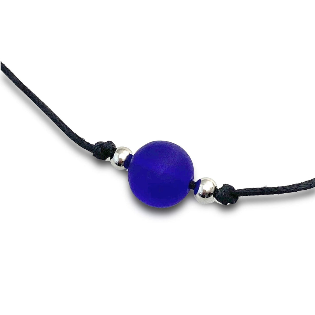 Beach Glass Bead Pull cord Bracelet - Be Inspired UP