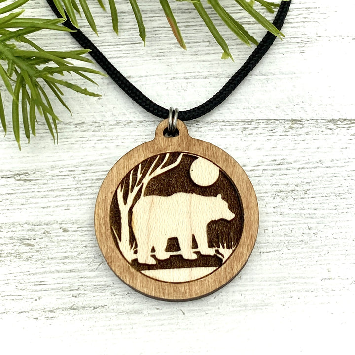 Bear Wooden Earrings - Be Inspired UP