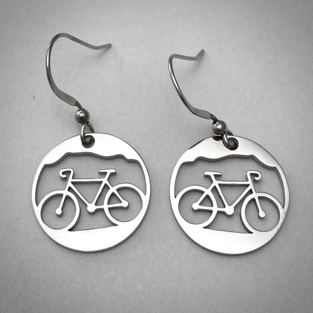 Bicycle circle earrings - Be Inspired UP