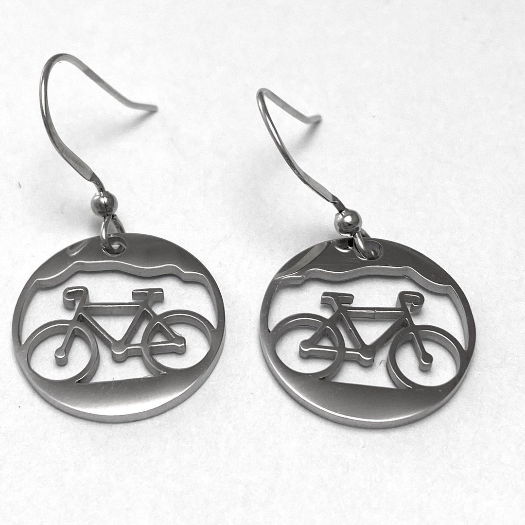 Bicycle circle earrings - Be Inspired UP