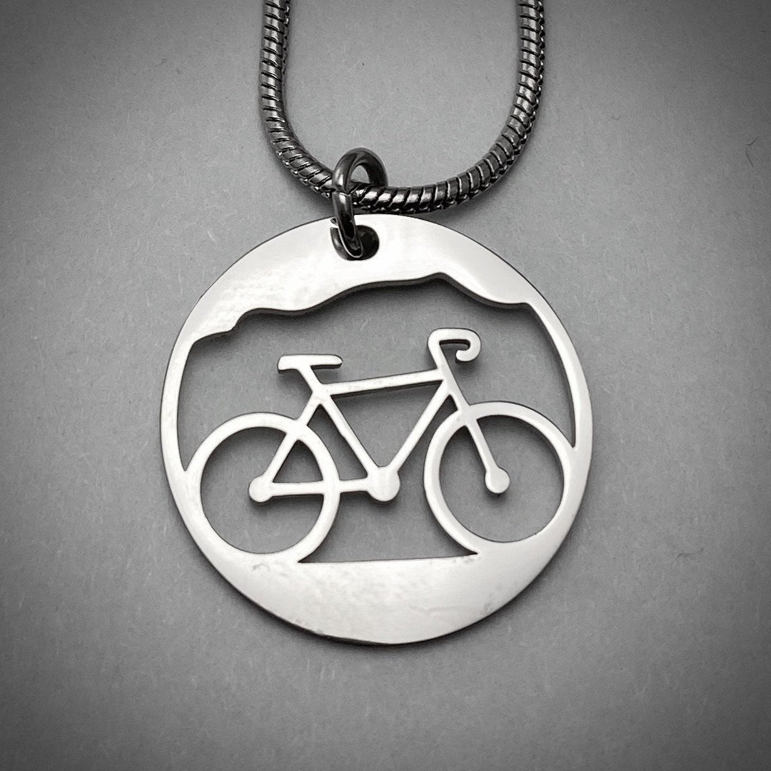 Bicycle Pendant, large or petite - Be Inspired UP