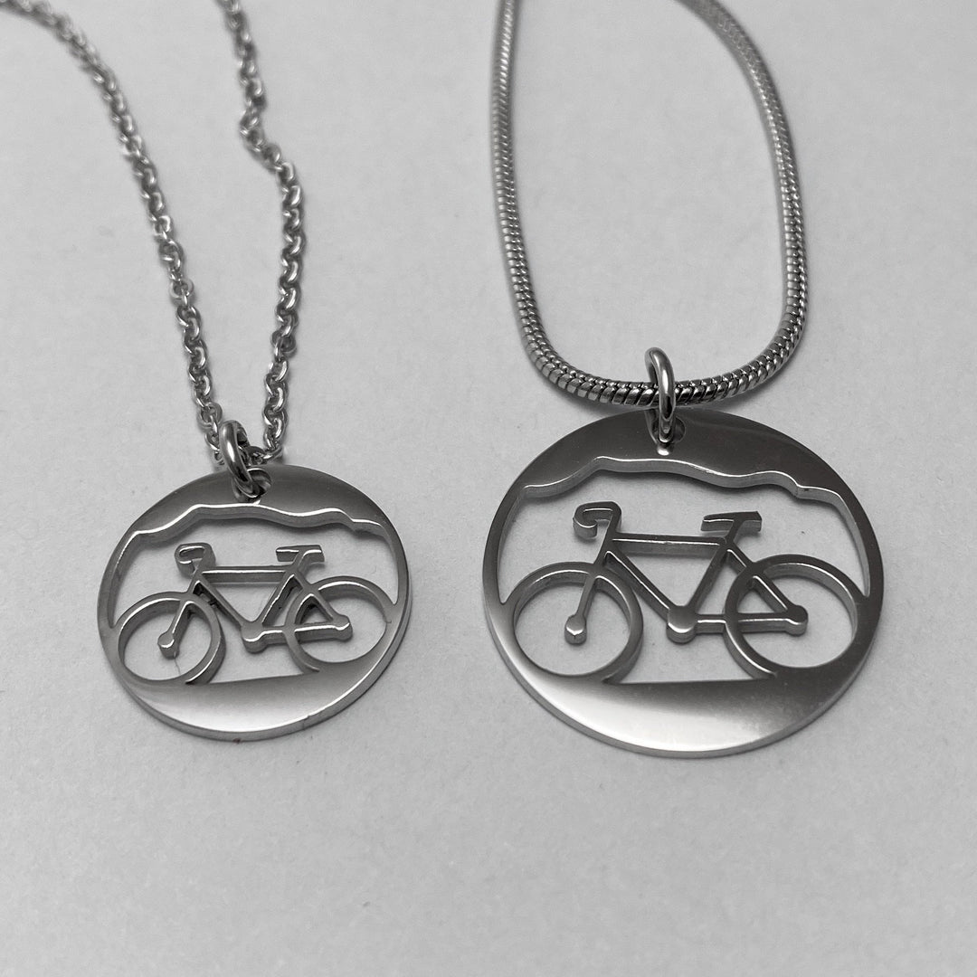 Bicycle Pendant, large or petite - Be Inspired UP