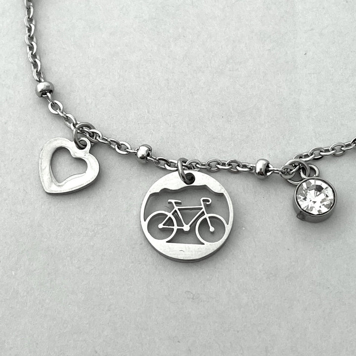 *Bike Charm Anklet - Be Inspired UP