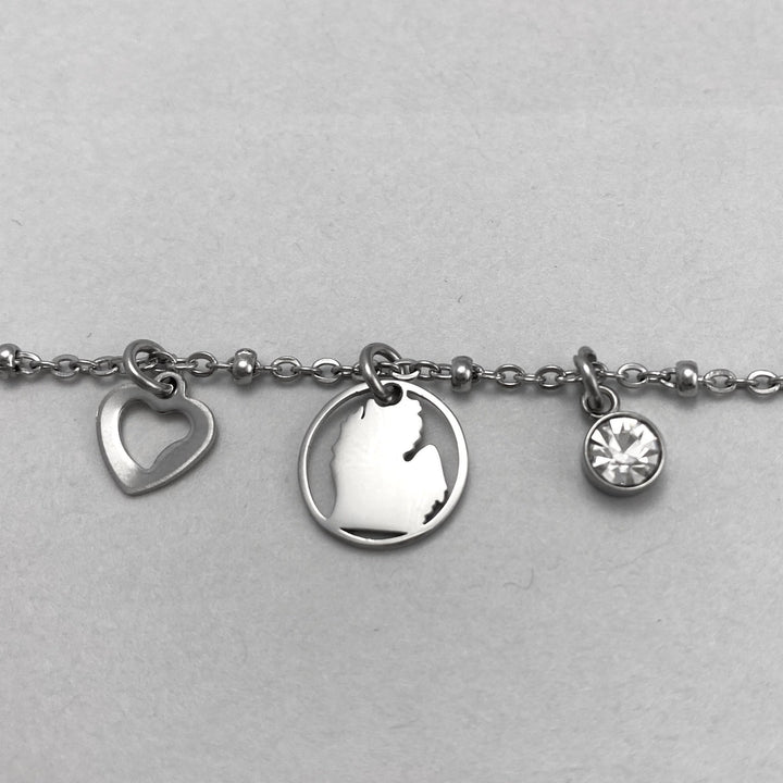 *Bike Charm Anklet - Be Inspired UP