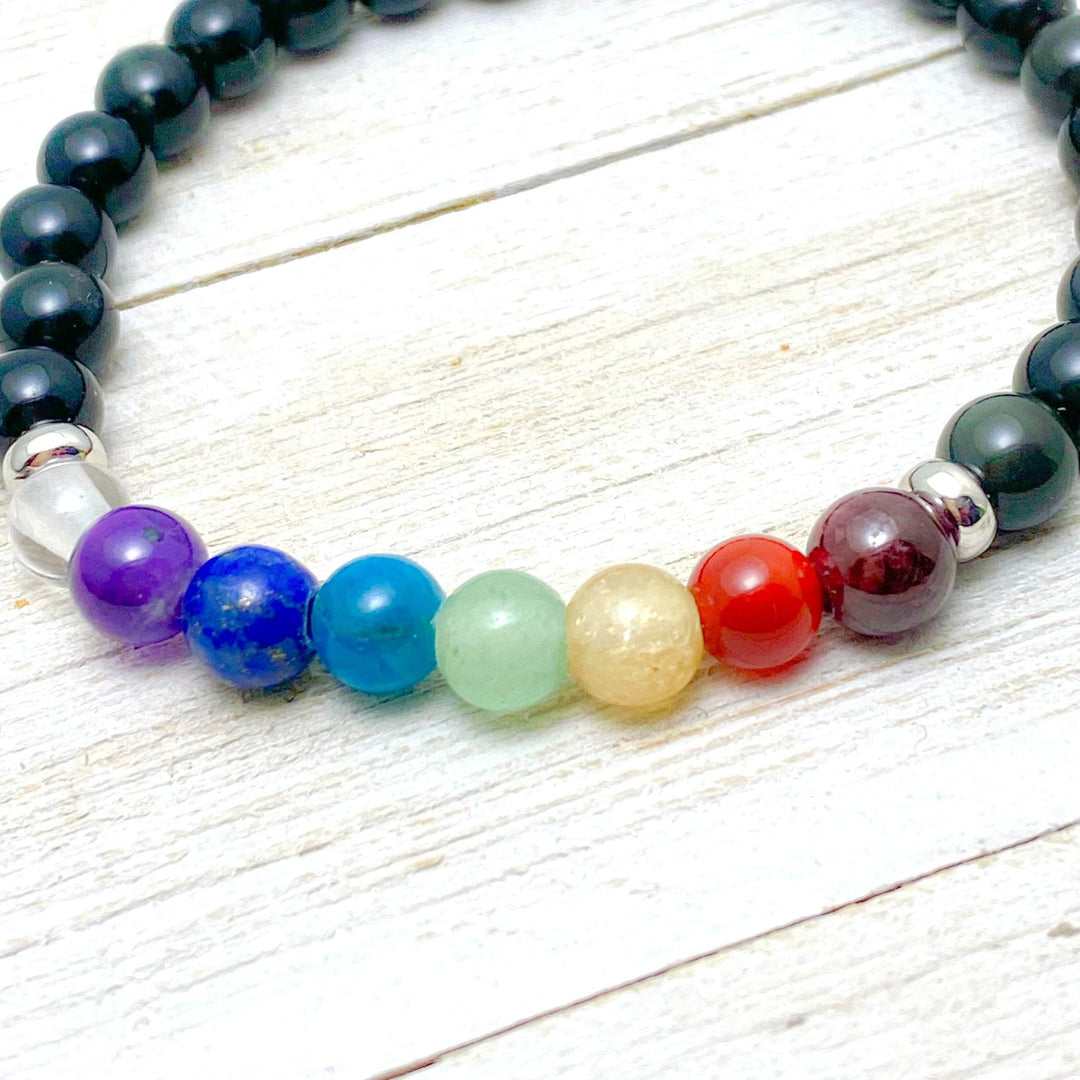 Chakra Gemstone 2 Petite Bracelet w/Charm - Be Inspired UP