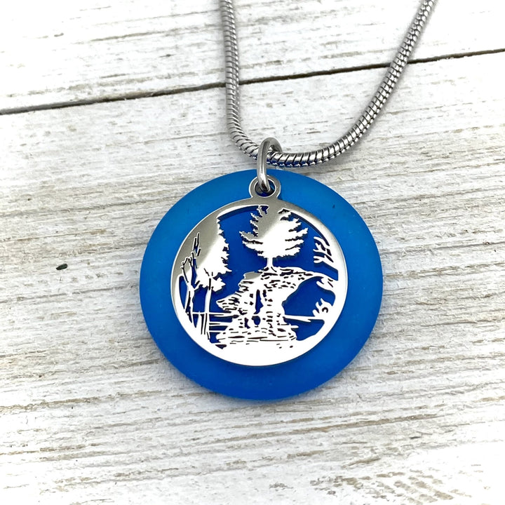 Chapel Rocks Glass Pendant-custom - Be Inspired UP