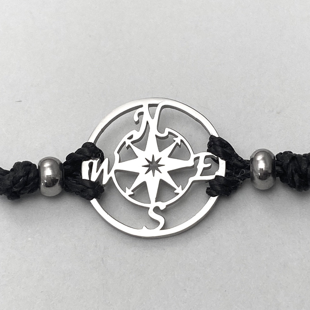 Compass Pull Cord Anklet - Be Inspired UP