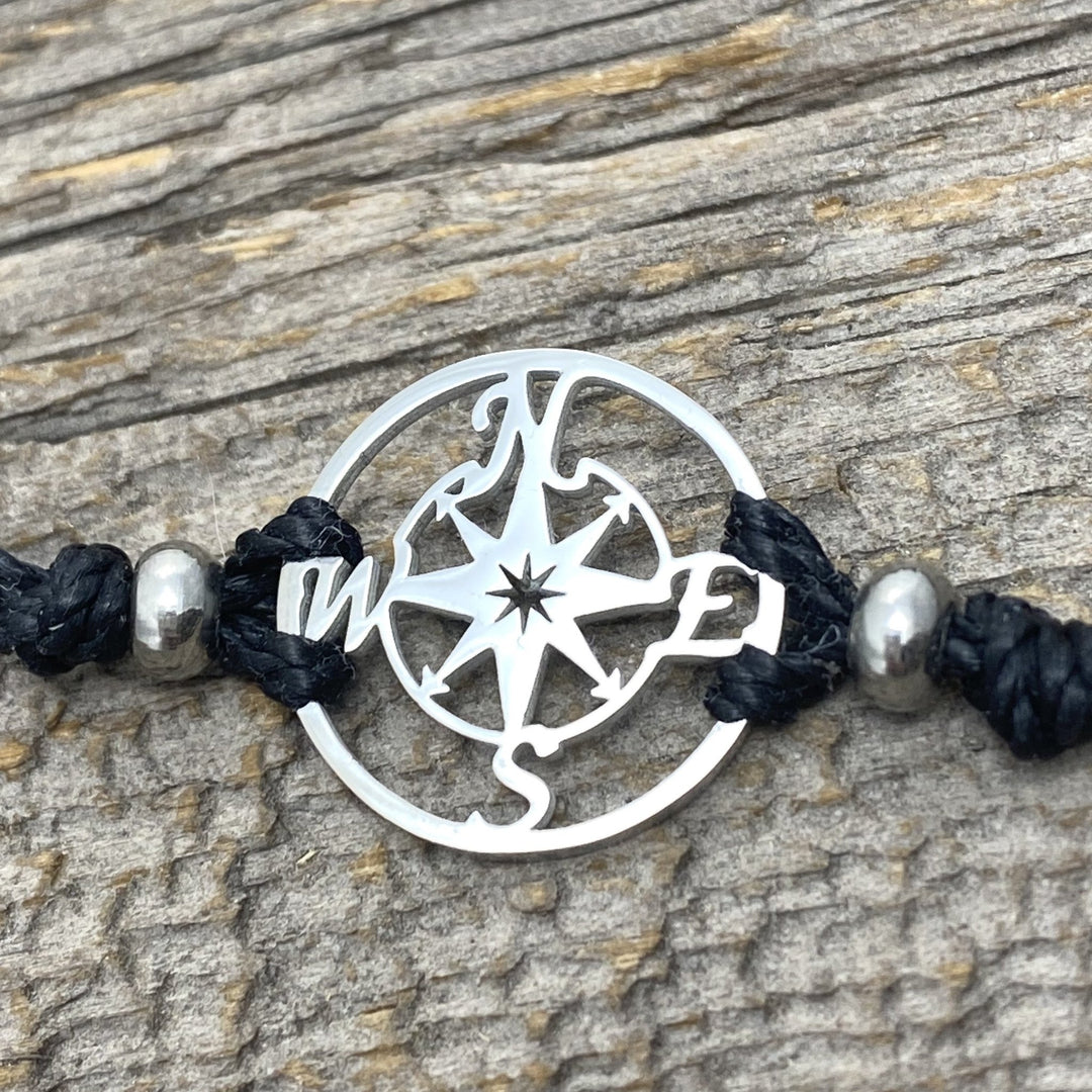 Compass Pull Cord Bracelet - Be Inspired UP