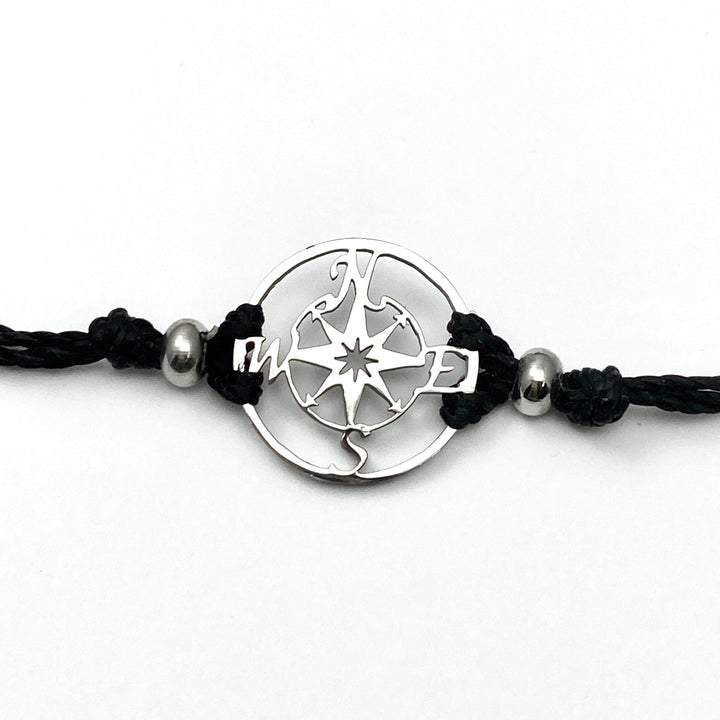 Compass Pull Cord Bracelet - Be Inspired UP