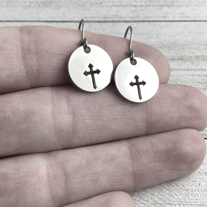 *Cross earrings, two sizes Regular or Mini - Be Inspired UP