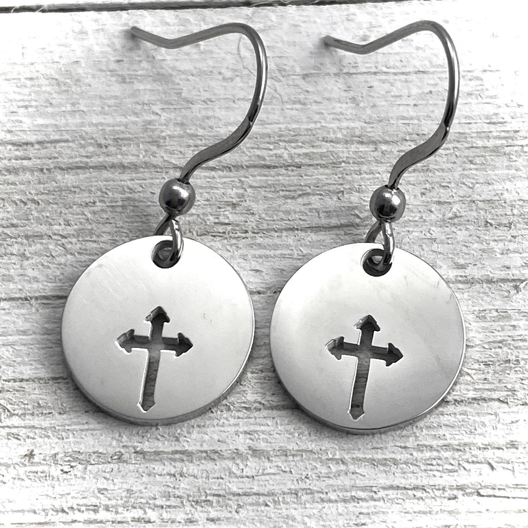 *Cross earrings, two sizes Regular or Mini - Be Inspired UP