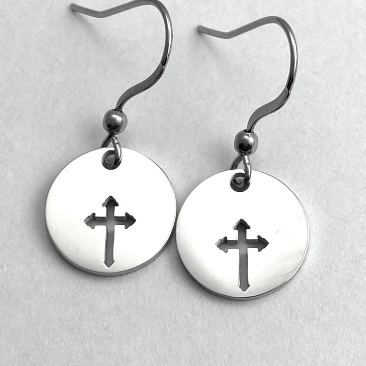 *Cross earrings, two sizes Regular or Mini - Be Inspired UP