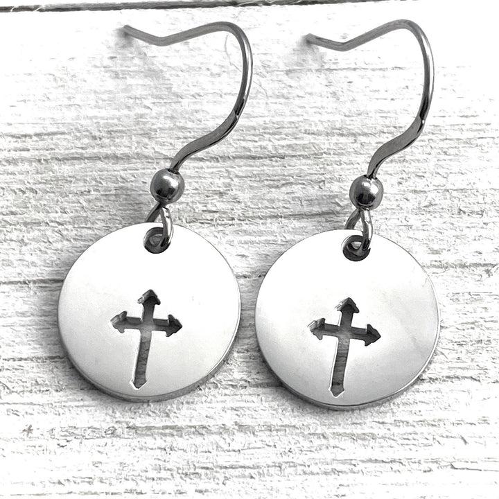 *Cross earrings, two sizes Regular or Mini - Be Inspired UP