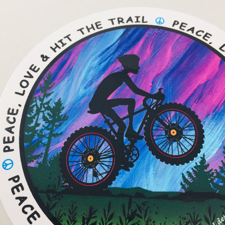 Decal - Love & Hit the Trail - By Artist Elizabeth Yelland - Be Inspired UP