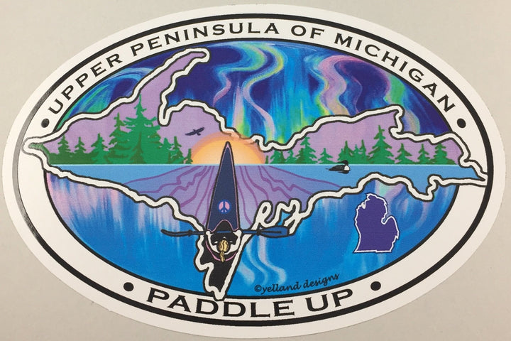 Decal - Paddle Up - By Artist Elizabeth Yelland - Be Inspired UP
