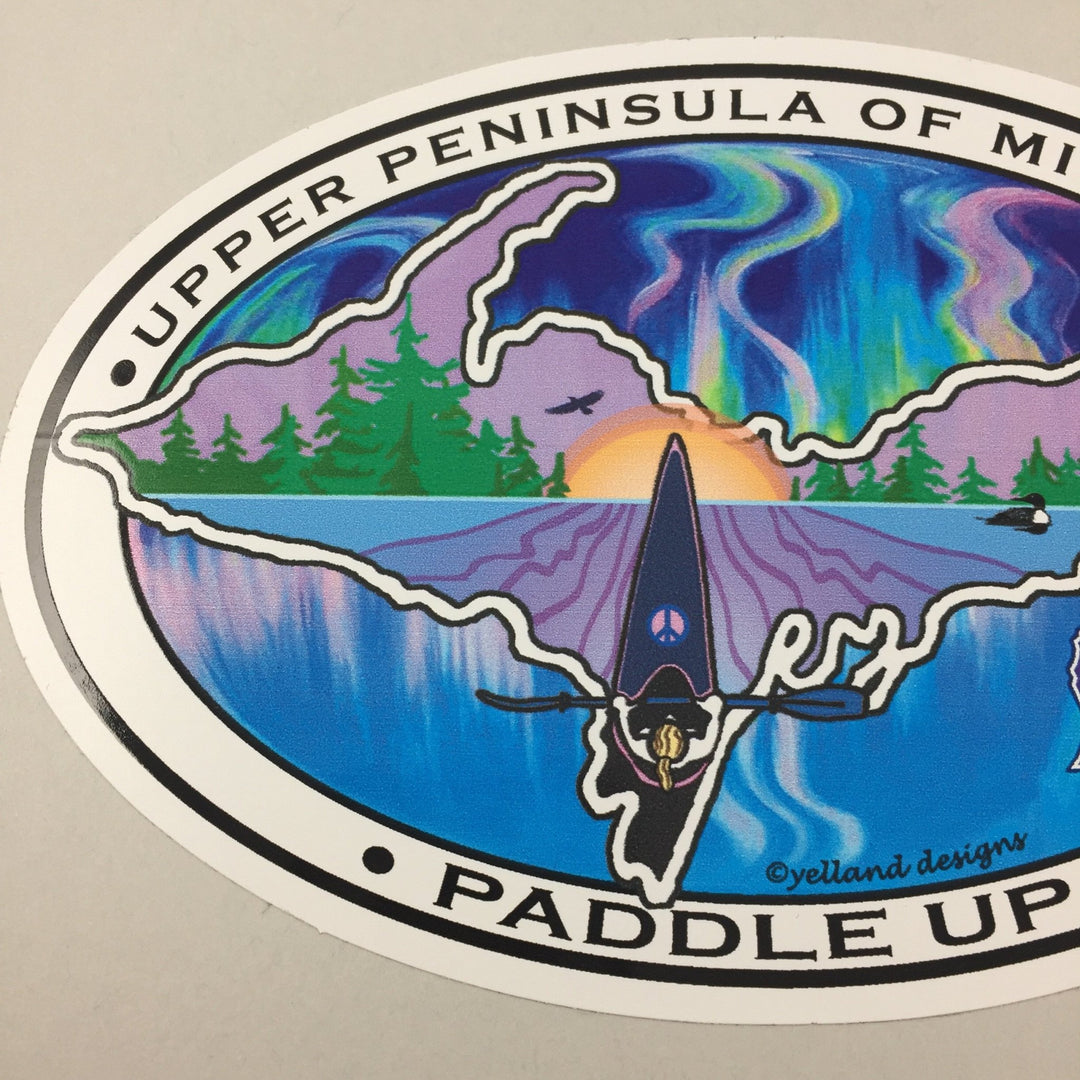 Decal - Paddle Up - By Artist Elizabeth Yelland - Be Inspired UP