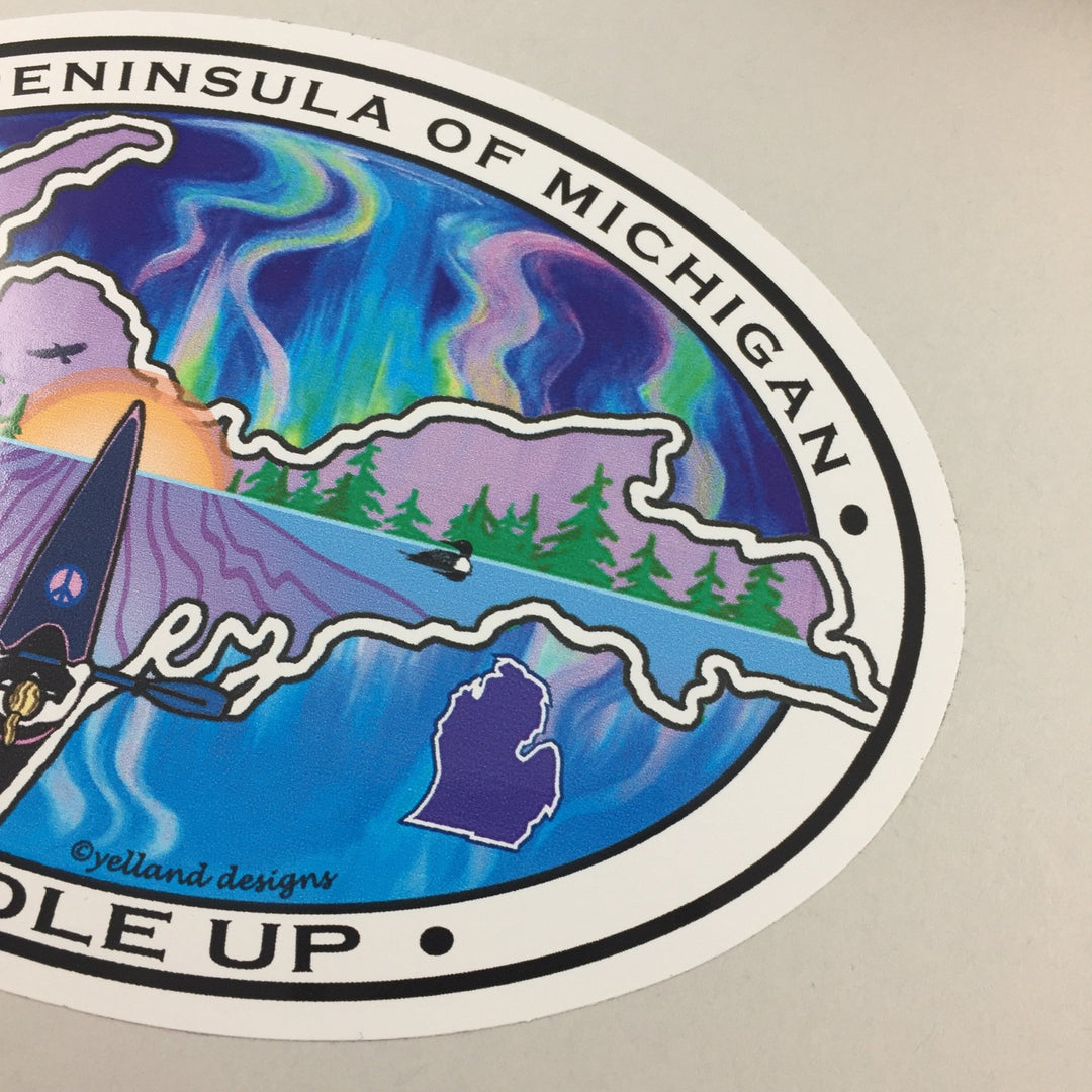 Decal - Paddle Up - By Artist Elizabeth Yelland - Be Inspired UP