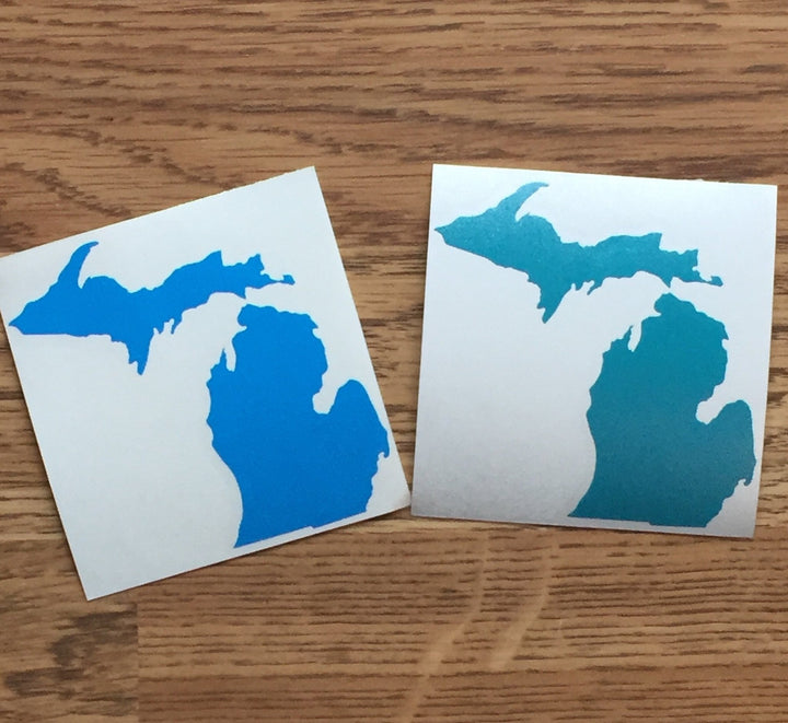 Decal - State of Michigan outline Vinyl Bumper Sticker - Be Inspired UP