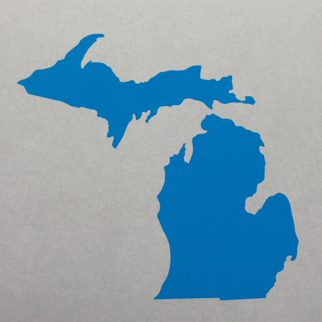 Decal - State of Michigan outline Vinyl Bumper Sticker - Be Inspired UP
