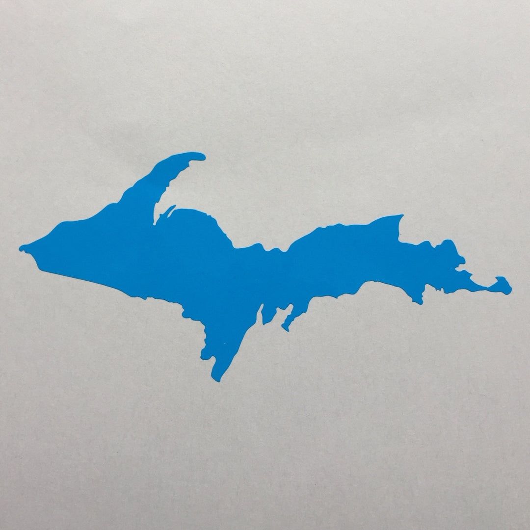 Decal - Upper Peninsula Outline - Vinyl Bumper Sticker - Be Inspired UP