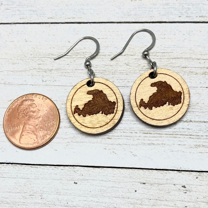 Drummond Island Wooden Earrings - Custom - Be Inspired UP