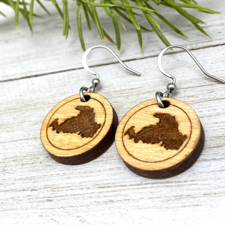 Drummond Island Wooden Earrings - Custom - Be Inspired UP