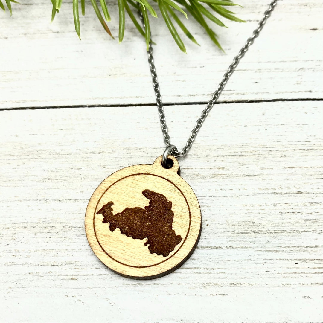 Drummond Island Wooden Pendant - Custom - Be Inspired UP