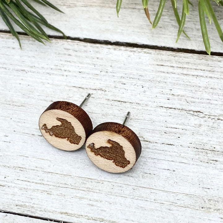 Drummond Wooden Post Earrings - Custom - Be Inspired UP