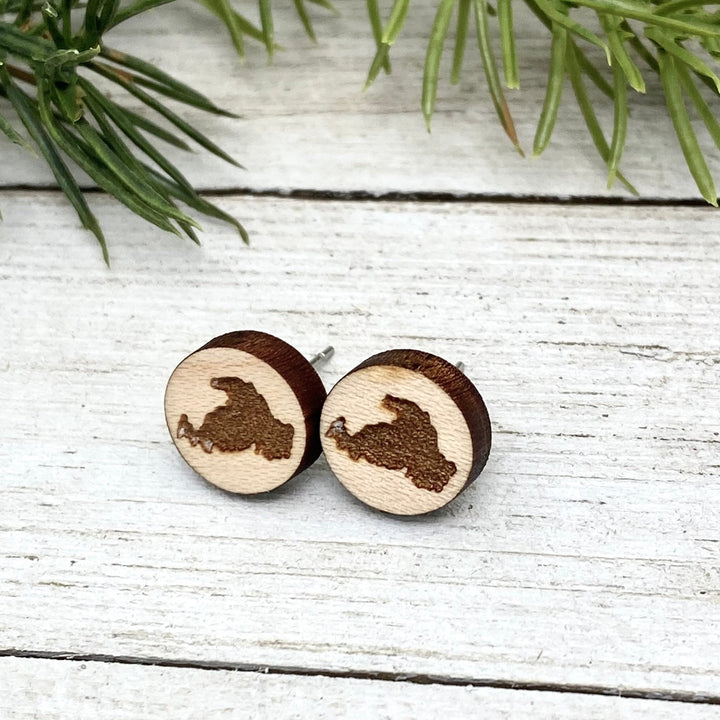 Drummond Wooden Post Earrings - Custom - Be Inspired UP