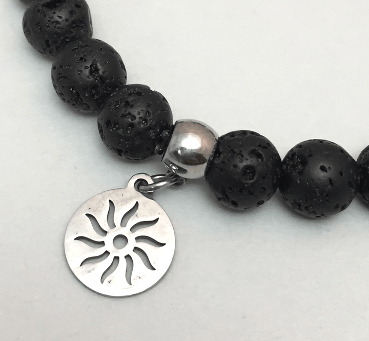 Essential Oil Chakra Bracelet w/charm - Be Inspired UP