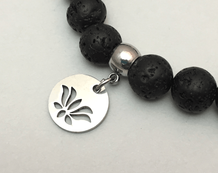 Essential Oil Chakra Bracelet w/charm - Be Inspired UP